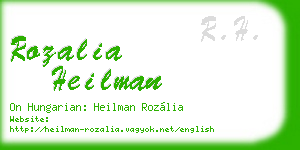 rozalia heilman business card